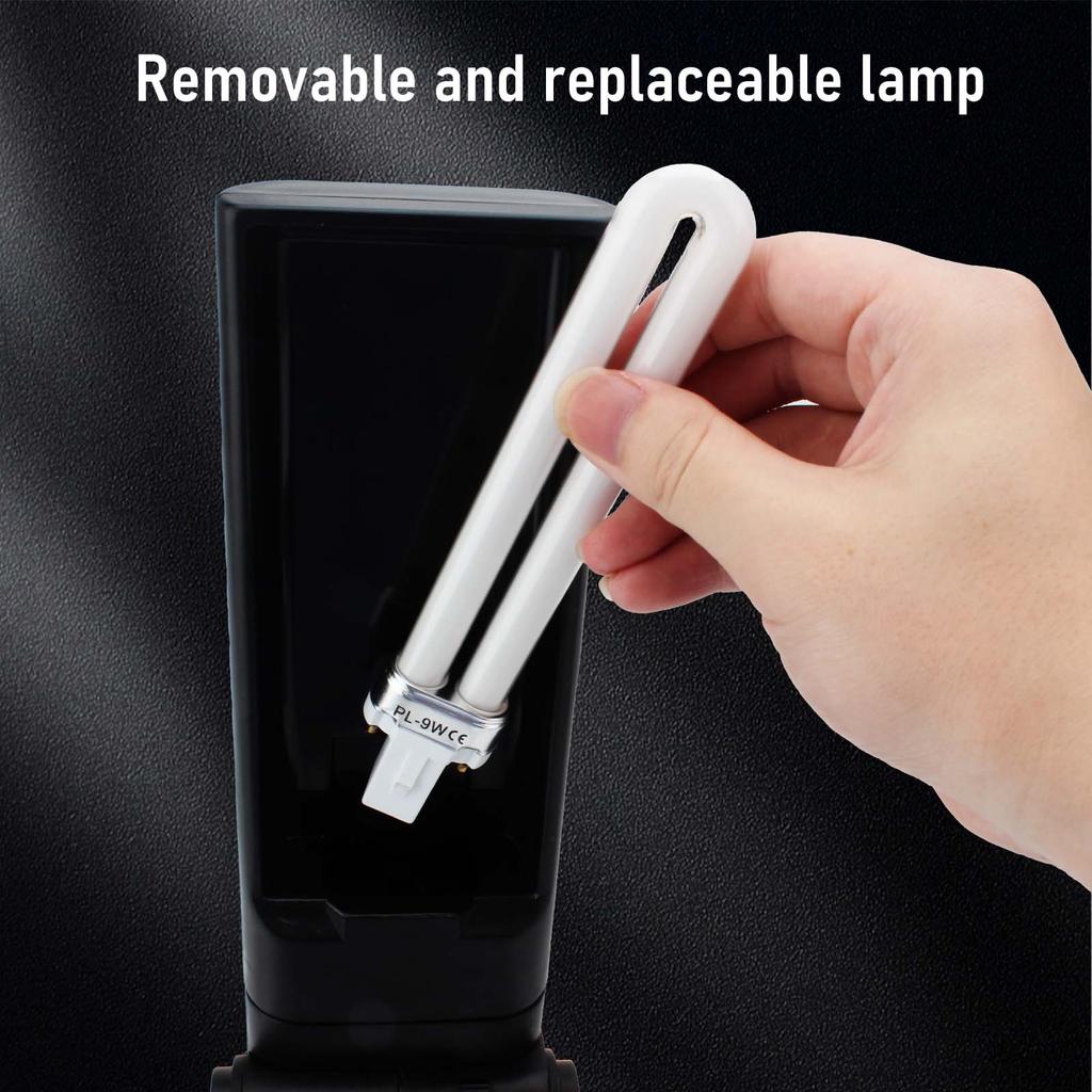 220V 50Hz 9W תאורה חסכונית באנרגיה מנורת שולחן מתקפלת עם נורה ניתנת להחלפה לכלי לייצור תכשיטים