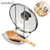 1PCS Stainless Steel Lid Holder for Pots with a Rack for Soup Spoons Removable Comes with Draining Tray for Storage And Drainage