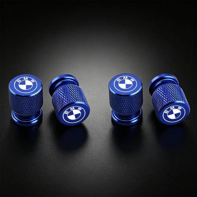 4Pcs Aluminum Car Wheel Tire Valve Caps Tyre Rim Stem Covers Airdust Waterproof For BMW 1 3 5 6 7 Series X1 X3 X4 X5 G20 G38 F48 mkcp79