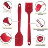 5 Piece Kitchen Gadget Set Pink Silicone Cooking Utensils Silicone Spatula Pastry Brush Whisk Slotted Turner - Nonstick and Heat Resistant