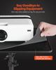 Projector Stand, 2 Shelves Laptop Floor Stand, Projector Stands Table with Adjustable Height 860 to 1360mm, I-Beam Frame Projectors Stands Tripod for