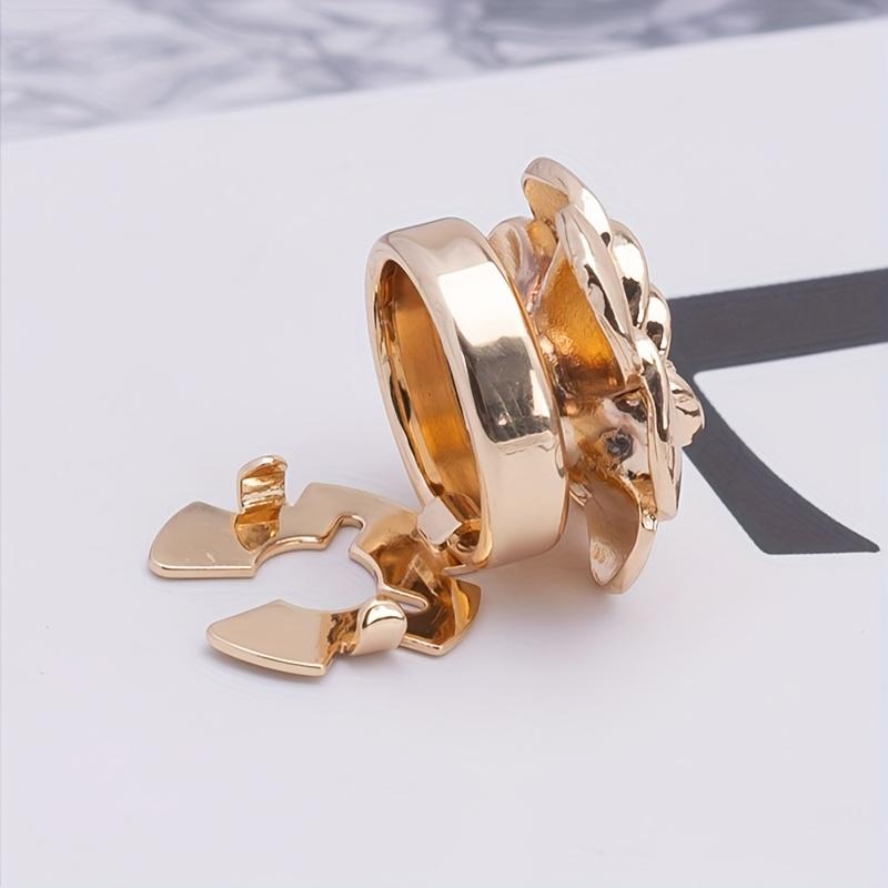 4pcs Women's Elegant Rhinestone Faux Pearl Button Set - Multiple Styles Available, Detachable Clip Design, Suitable for Dresses/Suits/Shirts