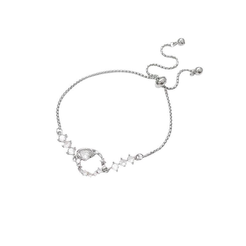 Super Fairy Micro-inlaid Zircon Pull-out Bracelet Women's Light Luxury Exquisite Design Bracelet Hand