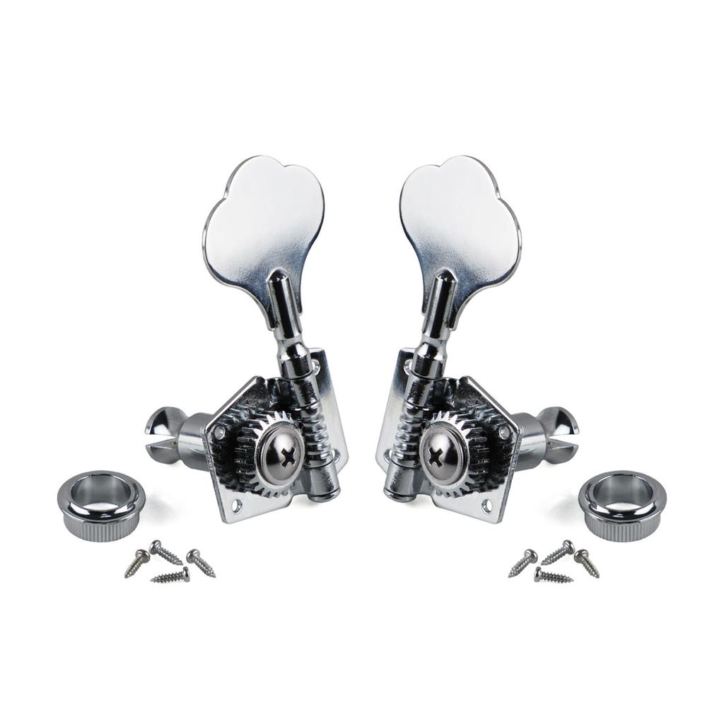 Bass Tuning Peg Electric Bass Opened Machine Head Knobs Bass String Turner for 4 String Jazz-Bass Guitar Bass Right/Left