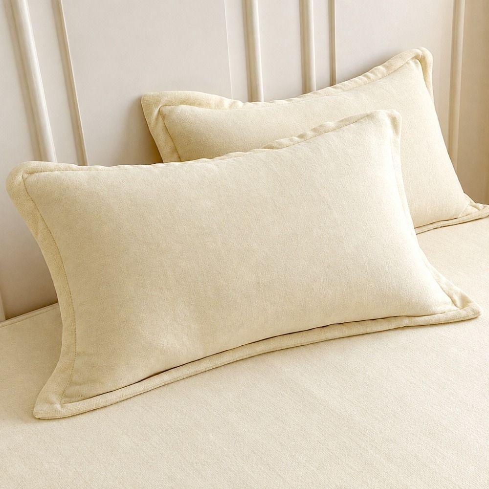 Skin-friendly Winter Pillow Cover Soft Sleeping Pillow Cover Comfortable Cushion Cover Bed Room