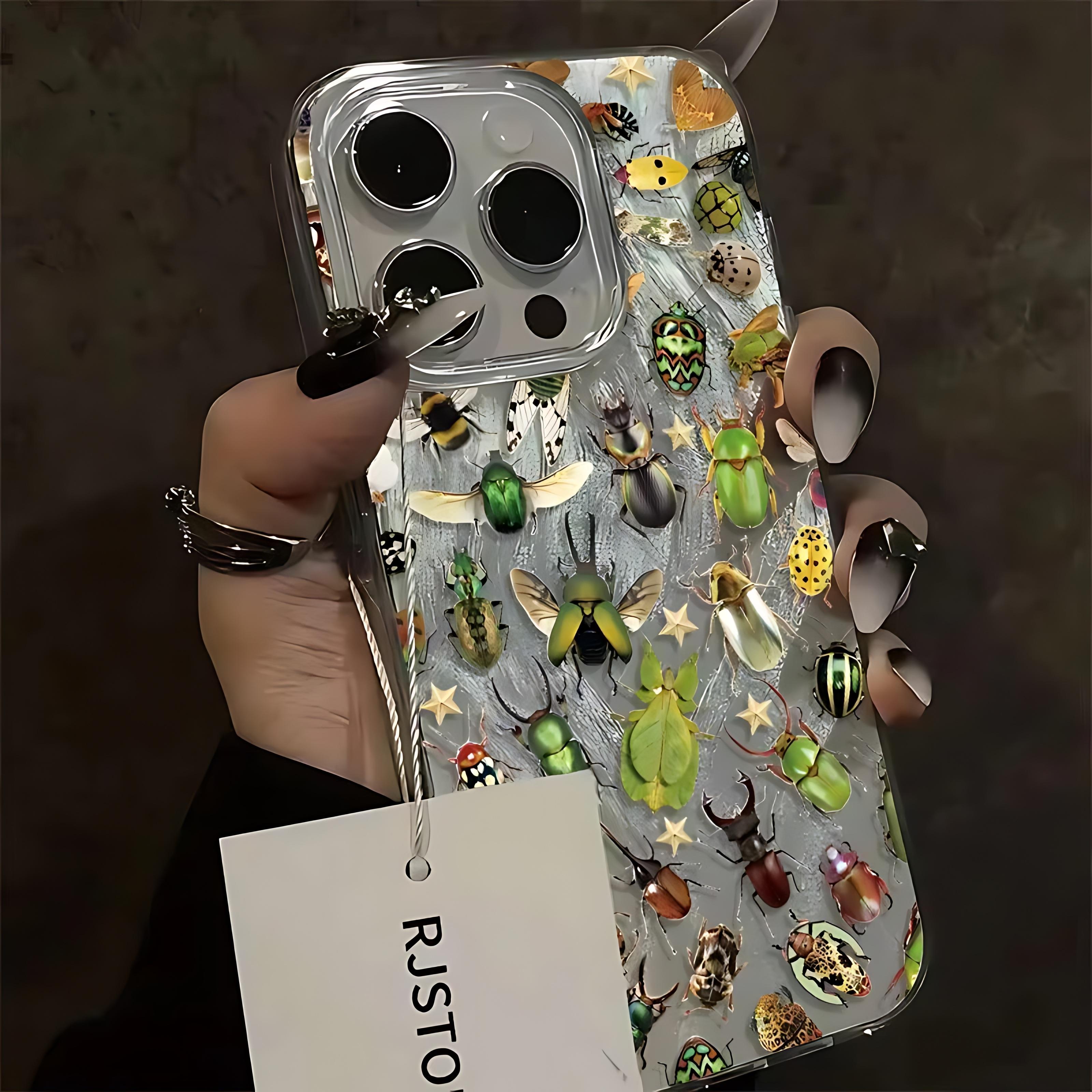 

Модный Чехол на Весь Экран с Насекомыми для Samsung Galaxy A37 A57 A17 A56 A36 A26 A73 A55 A54 A53 A52 A34 A33 A23 4G 5G Samsung A52