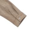 Andagain Minimal Suede Collar Jacket (Beige
