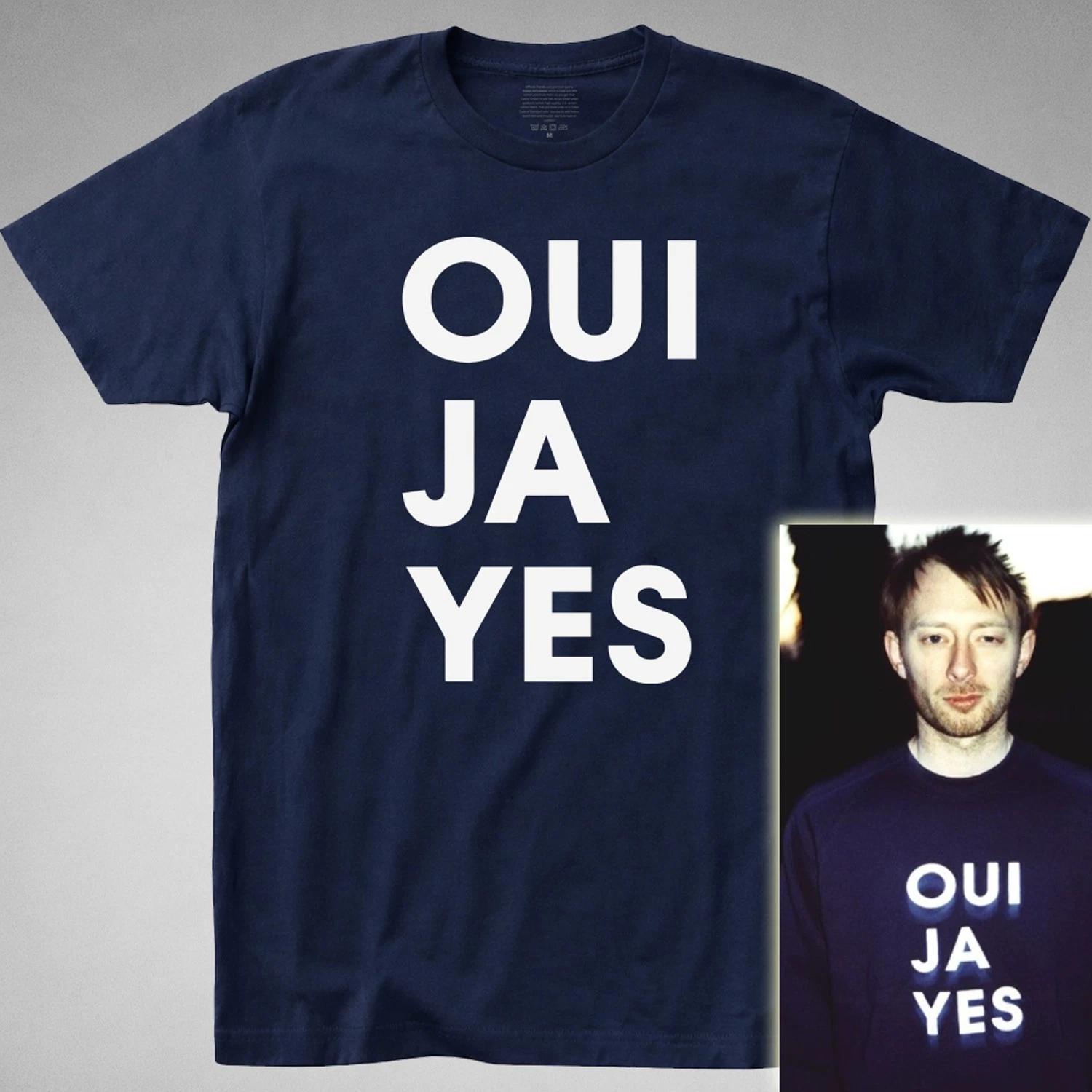 OUI JA YES T SHIRT Thom Yorke worn by rock 90s uk gift music radiohead fashion S