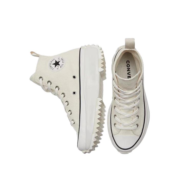 Converse Run Star Hike High 'Egret' (Unisex) Egret / White / Multi-Color Canvas Shoes 171089C