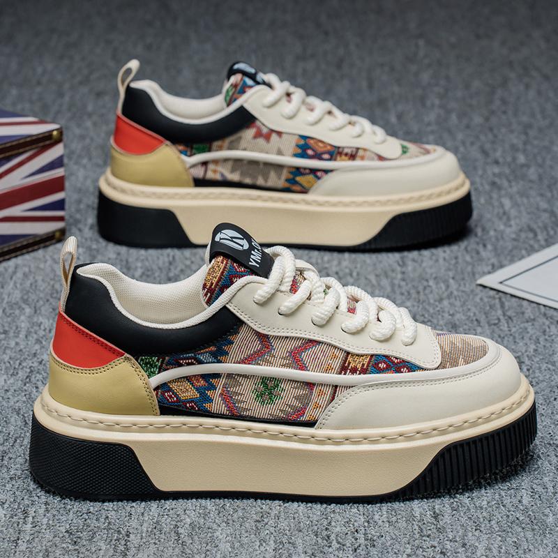 

CYYTL Мужская обувь Повседневные кроссовки для скейтборда Роскошная летняя кожаная обувь для активного отдыха, для пеших прогулок, дизайнерская, спортивная, для тенниса, для бега, на платформе, лоферы 44