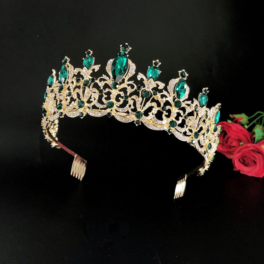 Nouvelle Couronne de Mariage Tiare Grand Luxe Strass Mariage Dîner Bandeau de Mariage Couronne