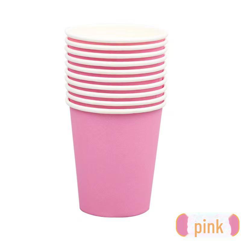 Pahare de Hârtie Colorate în Dungi pentru Decor de Petrecere și Celebrații