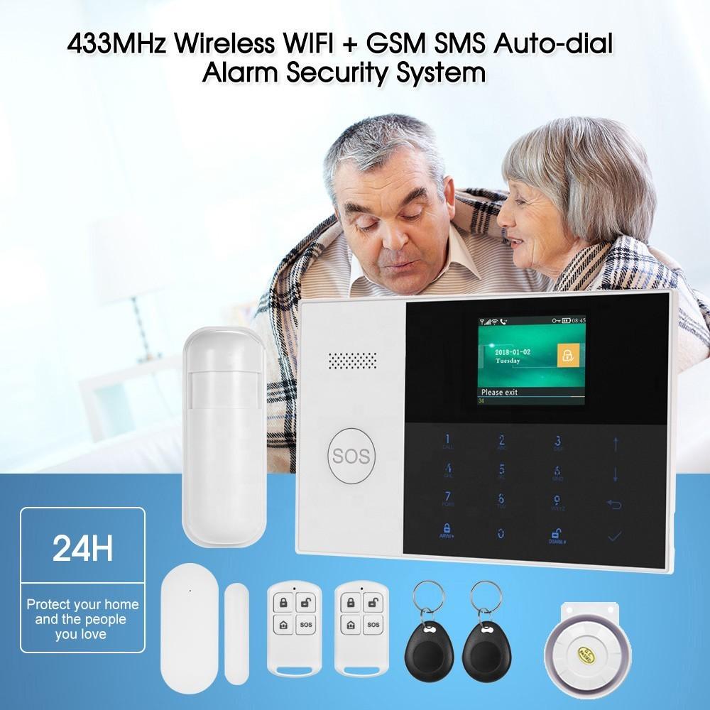 PG-103 WIFI + GSM Home Anti-theft Alarm System Smart Alex Googlehome Voice Control  Anti Theft Alarm Set