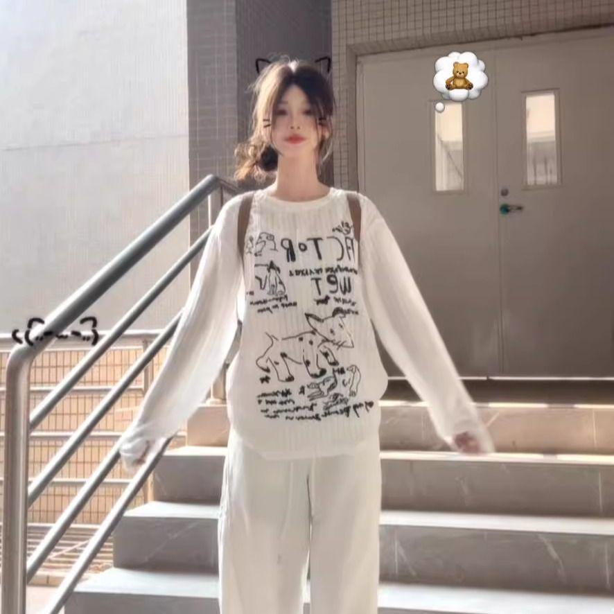 

Женский весенний белый кардиган с защитой от солнца – Тонкий топ с длинными рукавами и принтом щенков на плечах XL