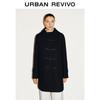 UR Women's Casual Toggle Hooded Wool Coat