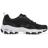 Skechers D'Lites 1.0 Low Dad Shoes Gs Black/White Women's 896027-BKW