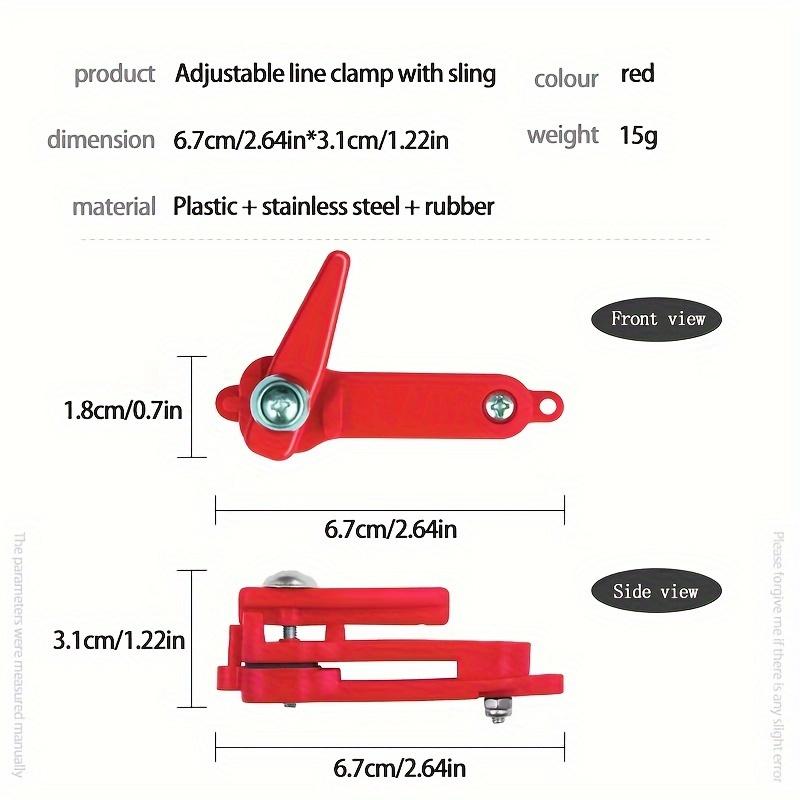 1 Pc Adjustable Line Fishing Clip with Hanging Ring, Fishing Accessories
