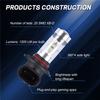 A44Z-2X 6000K Super White H10 9045 9145 9140 100W 1200LM LED Fog Light Bulb Projector Driving DRL