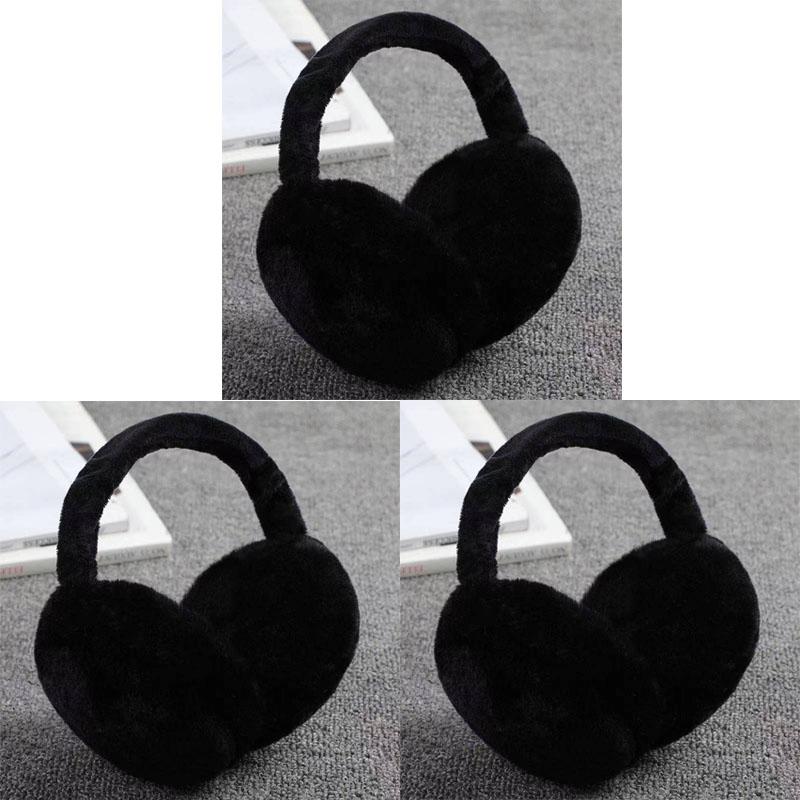 1/2/3pcs Foldable Hamburger Earmuffs for Winter Warmth, Men's and Women's Stretchable and Parent-child Ear Warmers