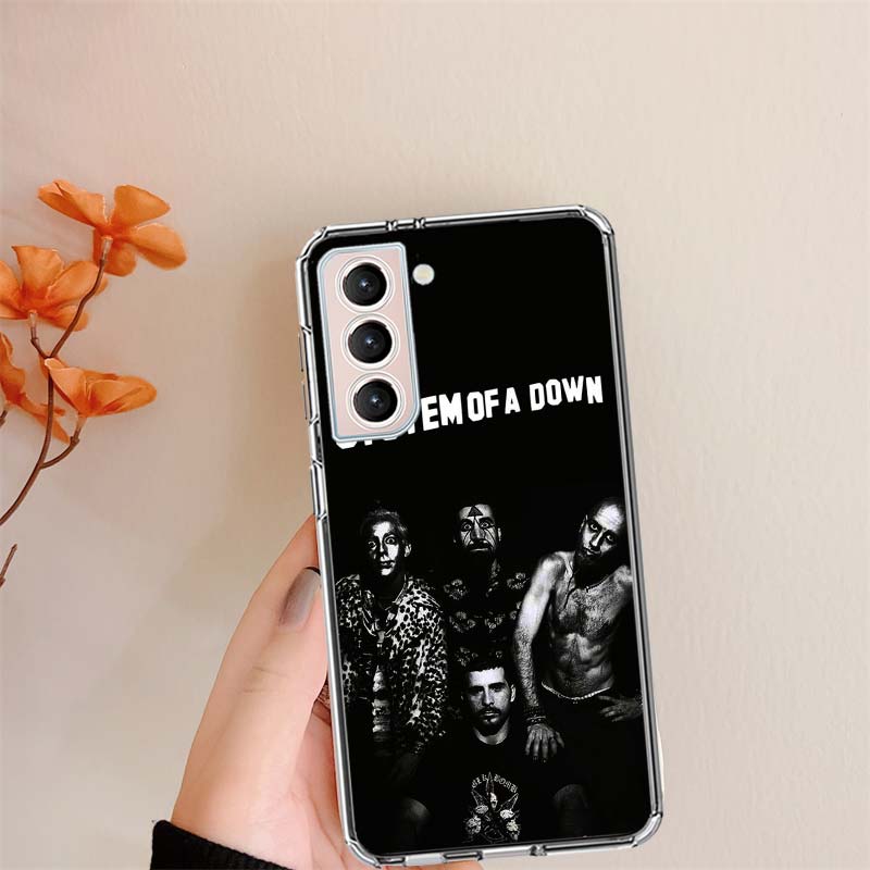 System Of A Down Phone Case For Samsung S24 S25Edge Galaxy S22 S25 Ultra S21 S23 FE S20 S10 Plus S10E Cover Shell Coque Clear Si