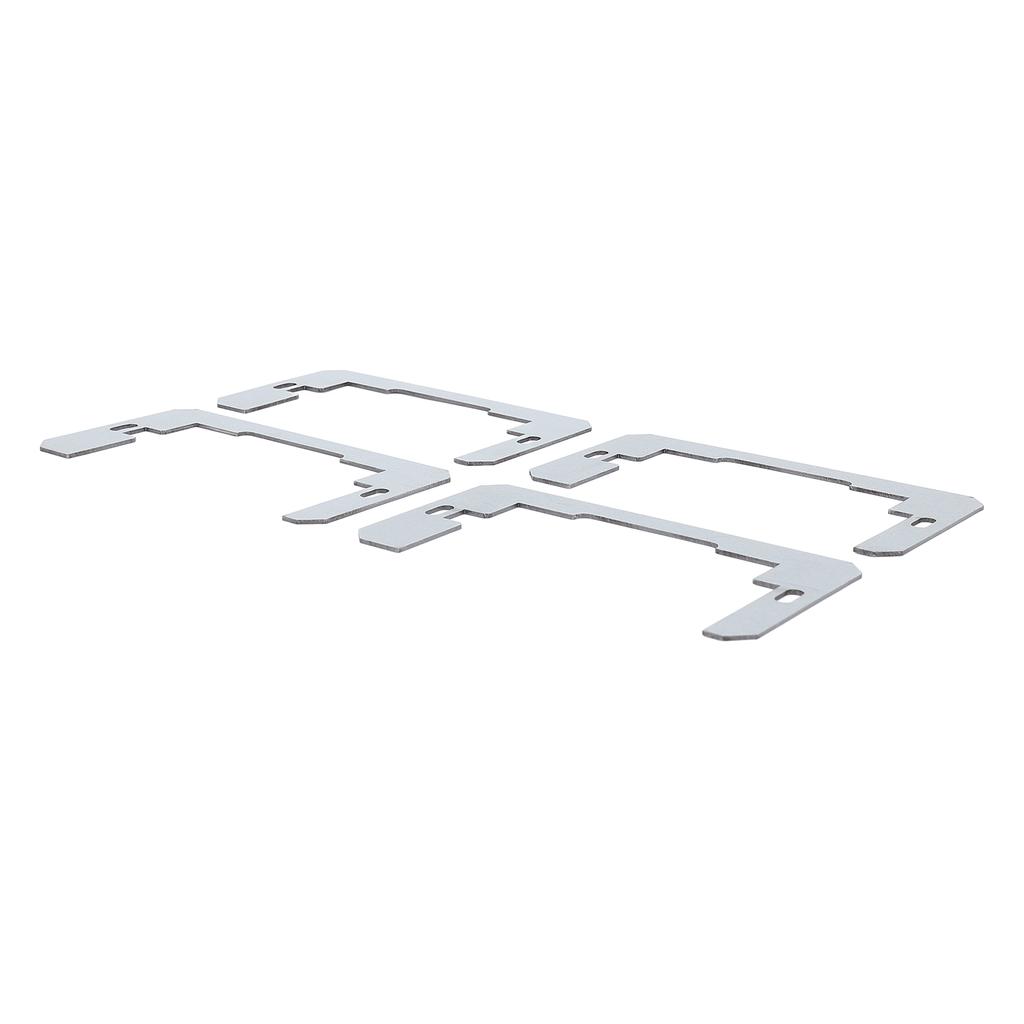 20PCS Wall Plate Spacer Zinc Plated Steel Flush Fit Device Leveling Plate for Fixing Wall