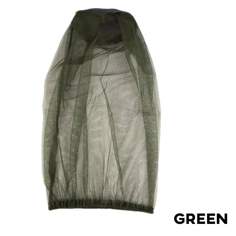 

Сетка от комаров на голову с очень мелкими ячейками, защитный чехол, сетка для лица от насекомых, комаров, мошек для кемпинга, рыбалки зелёный