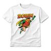 Robin Superhero Bird T-Shirt Unisex Funny Comic Style Flying Animal Graphic Tee