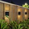 Super Bright Solar LED Light Energy Saving Waterproof Wall Mount Lamp Modern Easy Installation Stairs Wall Lamp Pathway Lighting