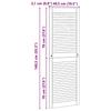 Natural Wardrobe Door 49.5 X 2.1 X 140.5 Cm Solid Pine Wood