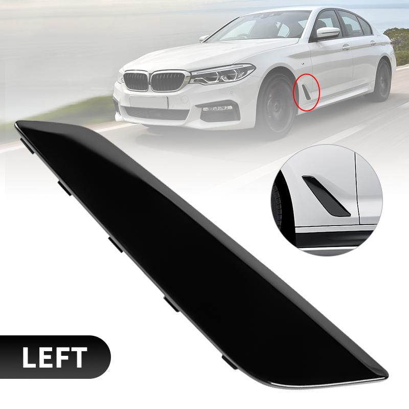 Car Front Fender Trim Air Vent Outlet Cover Black Fender Cover For BMW G30 G31 G38 5 Series 2017- 51747439013 51747439014 Left