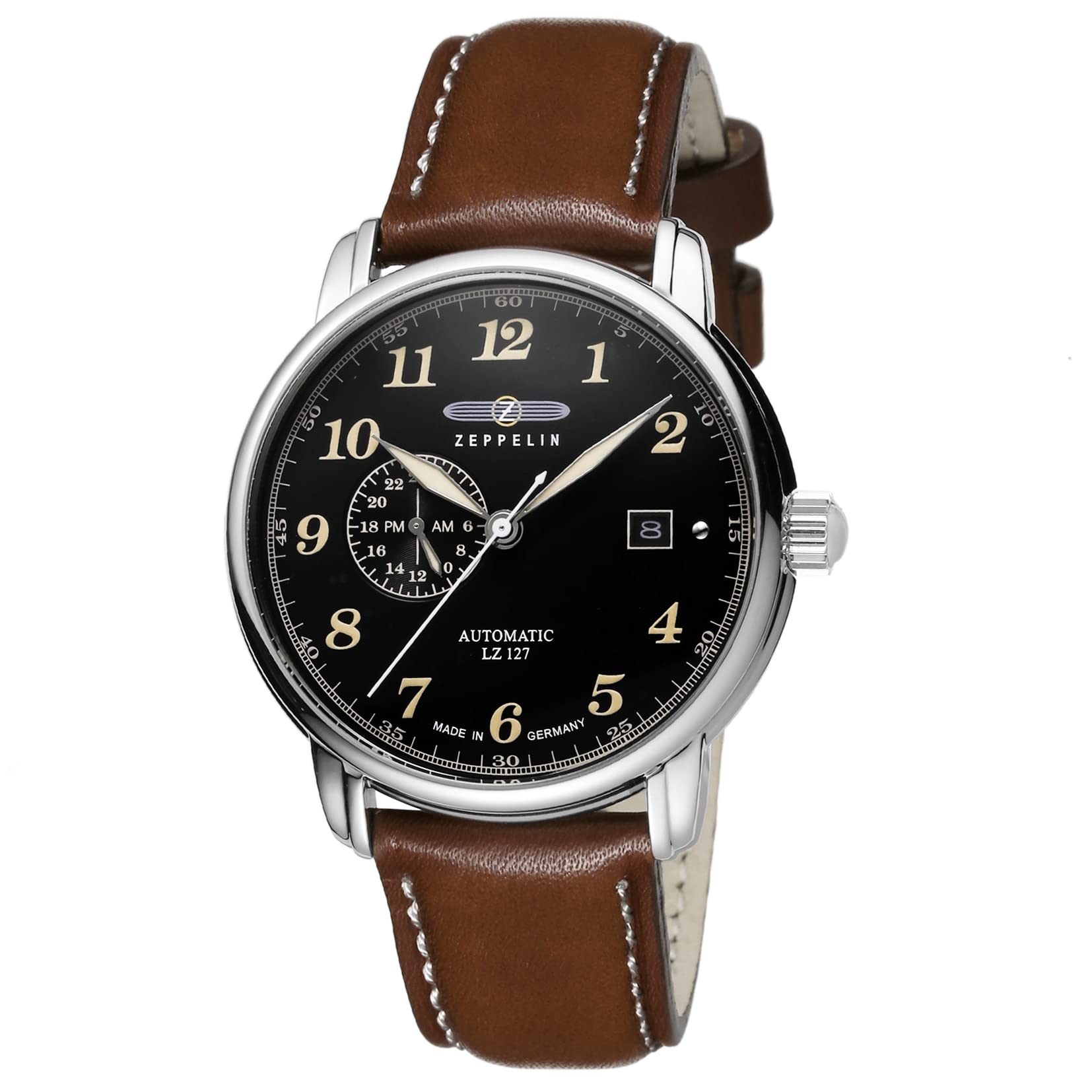 

Graf Zeppelin Z127 Black Stainless Watch [Zeppelin] Watch, Dial, Steel, Automatic, 41MM, Germany, 8668-2, Men s [Used] чорний