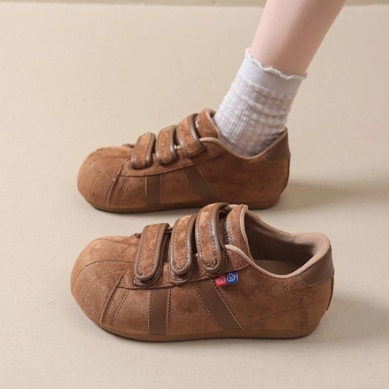 Suede big head women's autumn new height-increasing casual board shoes versatile and thin single shoes