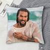 JJason Momoa Doublesided Printed Square Decorative Cushion Cover for Sofa Living Room Home Decor