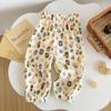 Sommerhose für Babymädchen Locker Mückensichere Hose Geblümte Laternenhose Neu Weich und Atmungsaktiv