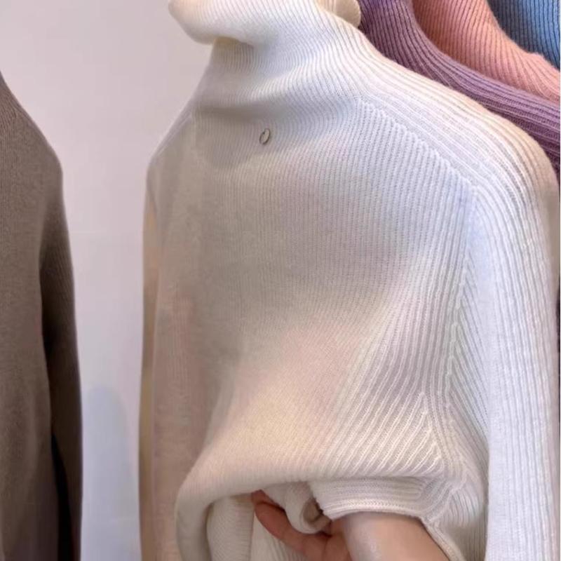 Autumn and Winter Slim Fit Turtleneck Knitted Sweater Women Tops Long Sleeve Casual Base Women's Sweaters Soft Warm Fashion Female Knitwears 25252