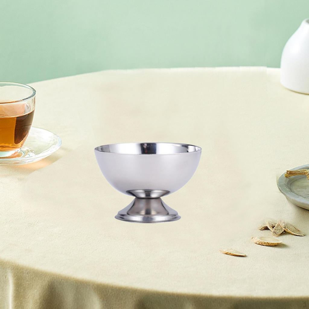 Cereal Bowl Dessert Display Footed Fruit Salad Ice Cream for Home