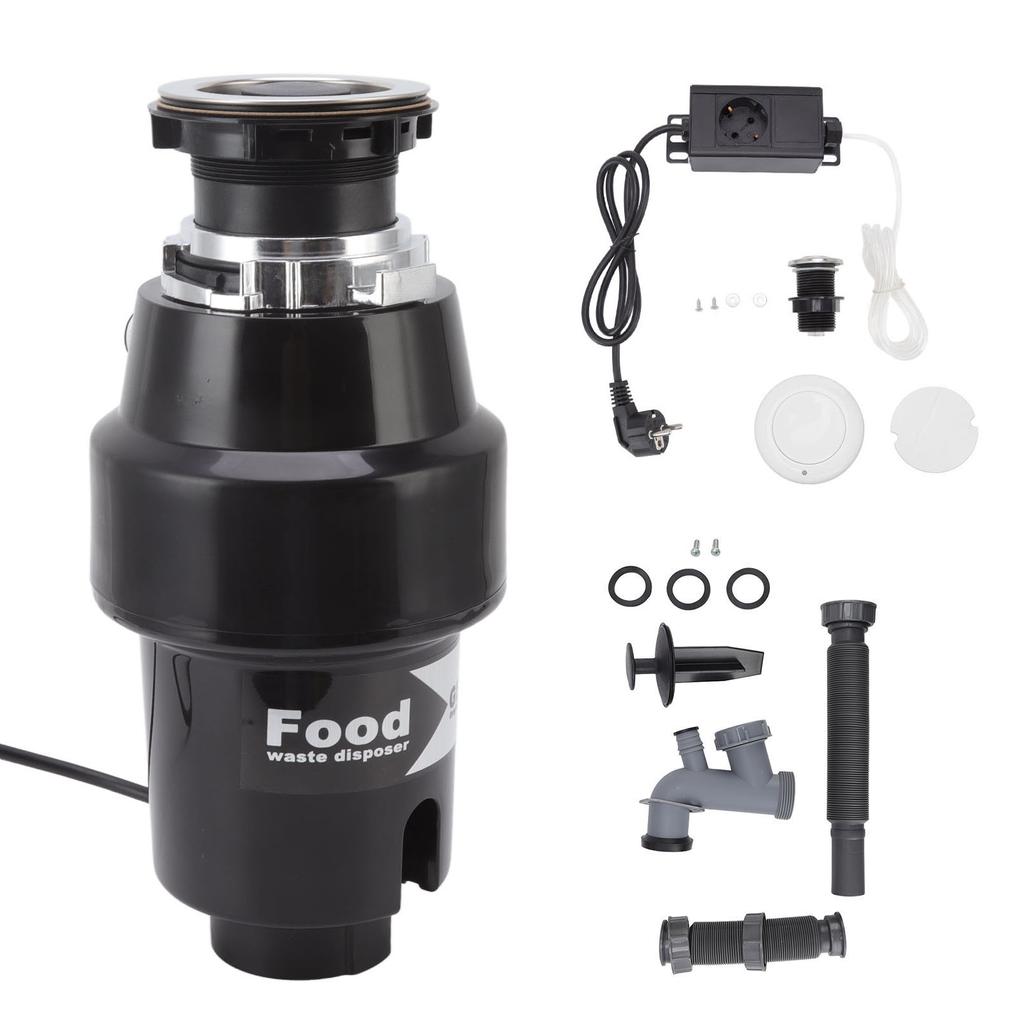 Garbage Disposal Galvanized Steel Efficient Noiseless Overload Protection Food Waste Disposer