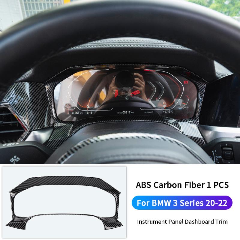 For BMW 3 Series G20 19-22 Carbon Fiber Color Center Gear Shift Panel Decorate Cover Shift Lever Panel Trim