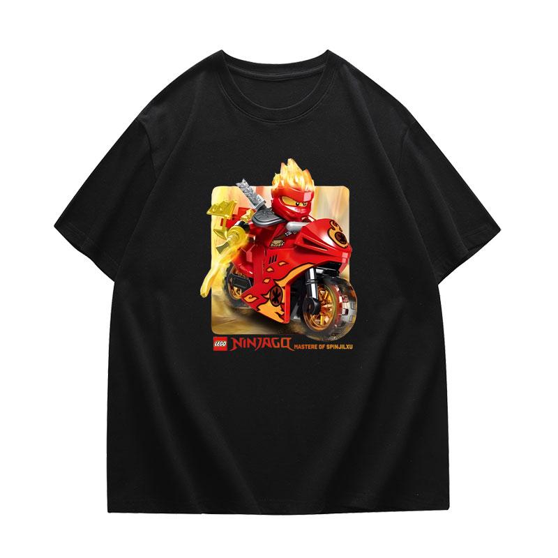 

Футболка с коротким рукавом для детей, лето 2024, новая кобрендинговая одежда Phantom Ninja, одежда для мальчиков из хлопка XXXXXL