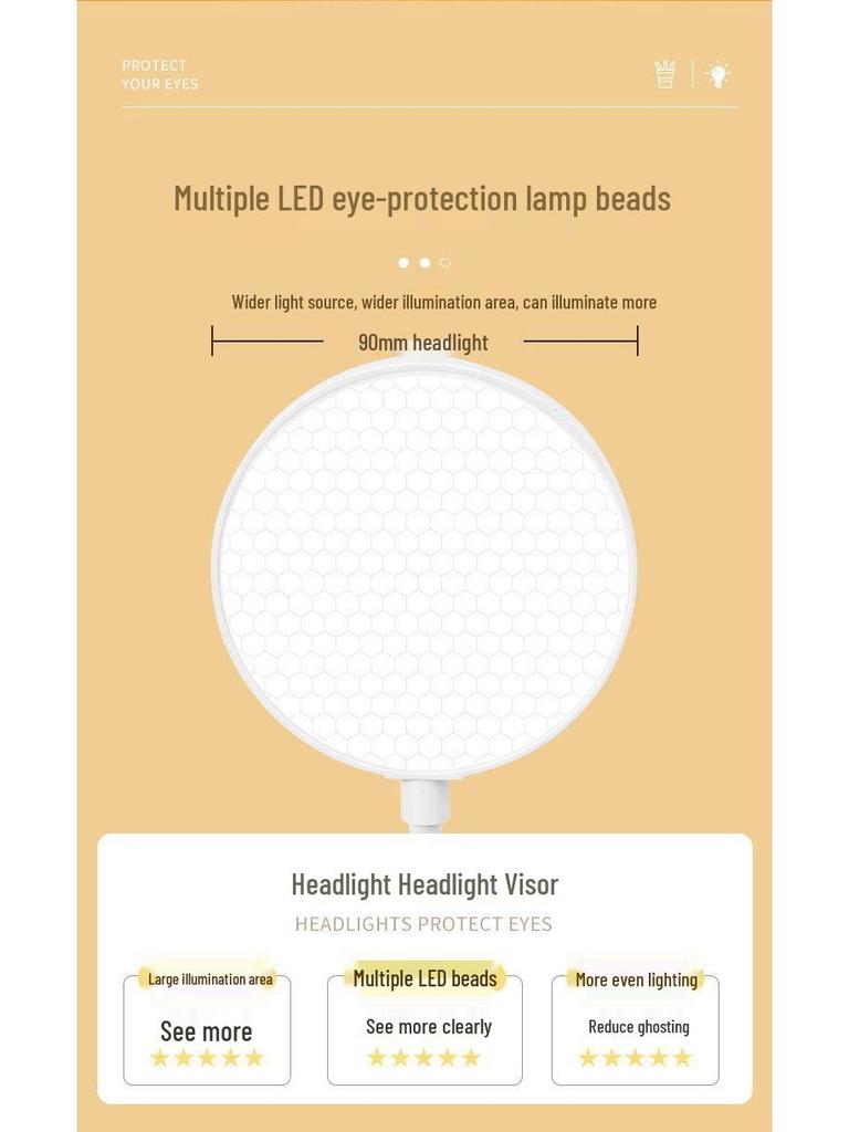 Rechargeable LED Table Lamp for Eye Protection - Dorm & Bedside Study Light