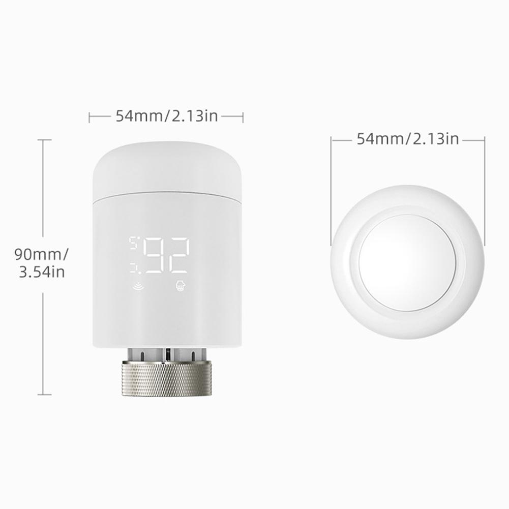 Smart Thermostatic Valve Compatible with For ZigBee Featuring Remote App Control and Customizable Weekly Scheduling