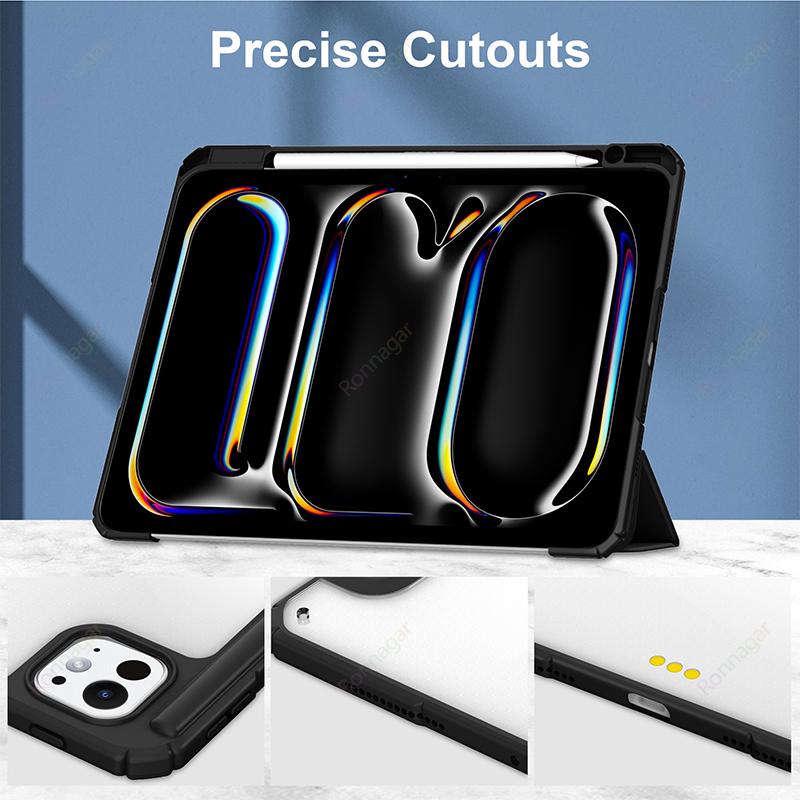 Smart Case for iPad A16 11th Gen   for iPad Air11 13inch M2 M3 for ipad Air5 4th Pro11 13 M4 M5 M2 10th 9 8 7 10.2 10.5
