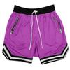 Plus Sizes Trendy Unisex Mesh Basketball Shorts Relaxed Fit Athletic Shorts with Zipper Pockets, Elastic Waist Sporty Shorts for Training & Streetwear