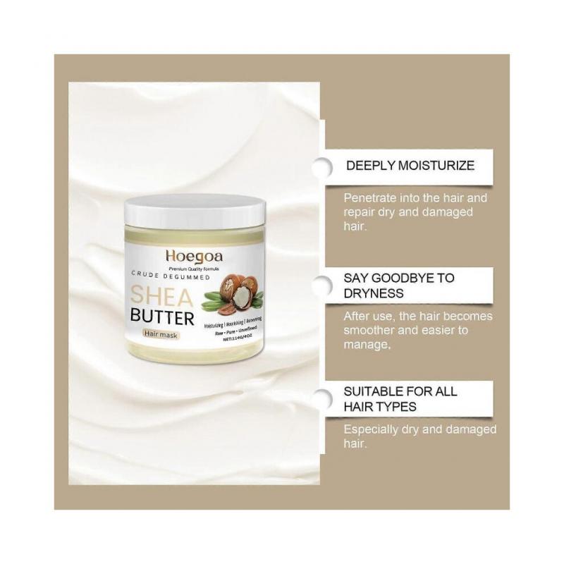 Hoegoa Shea Butter Moisturizing Hair Mask Moisturizes Hair And Softens Hair Hair Mask