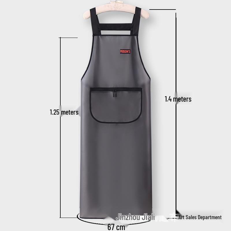 Unisex TPU Waterproof & Oil-Proof Transparent Apron for Cooking & Catering with Custom Logo