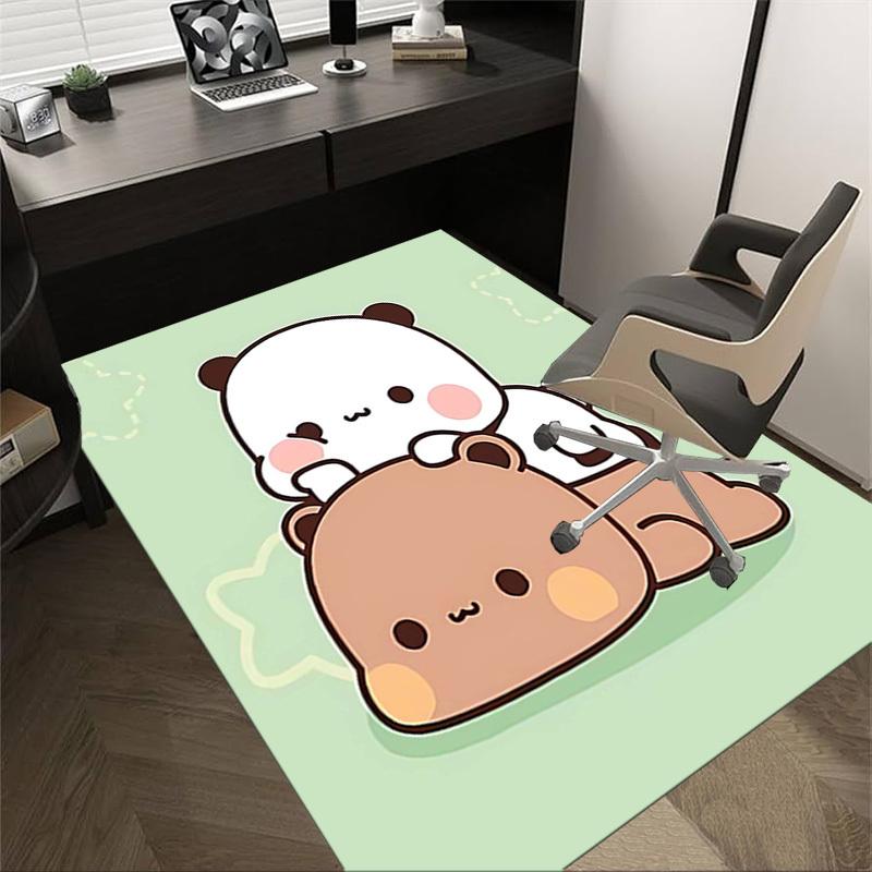 

1PC Panda Bear Anti-slip carpet, suitable for Office, bedroomand playrooms. It can also be used as a sofa footrest cover-R48 60cm by 90cm