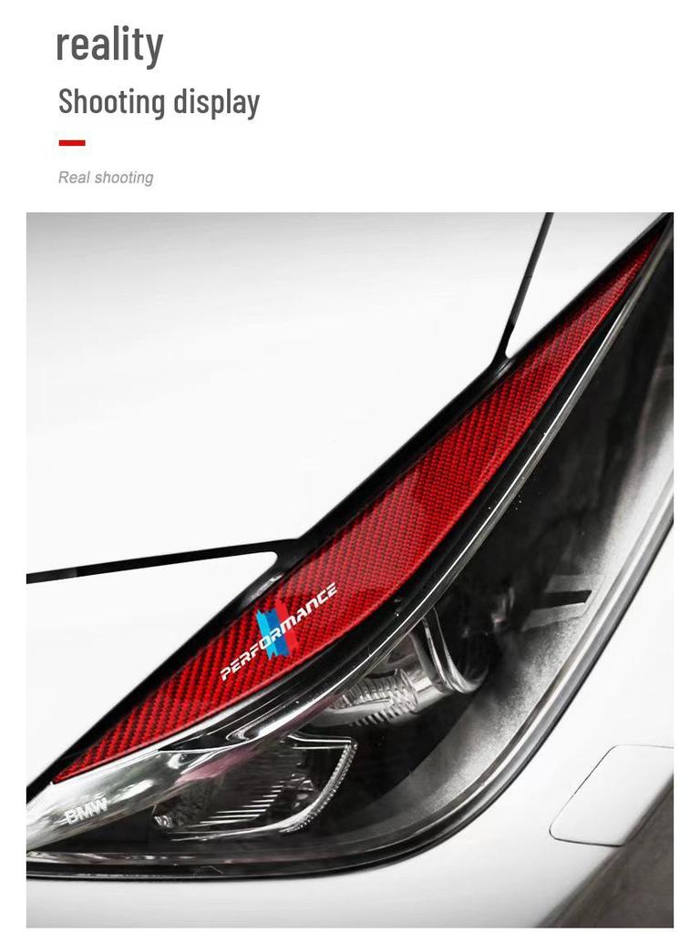Ochranné nálepky na obočí světlometů z uhlíkových vláken pro BMW řady 3 F30/F35