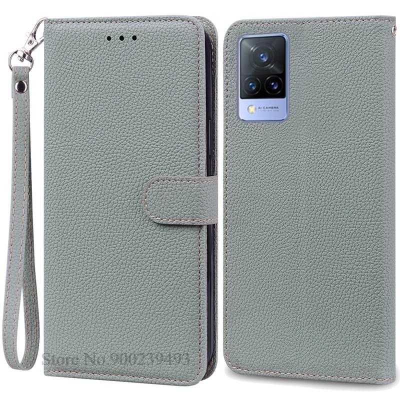 Pro Vivo V21 Pouzdro Silikonové Peněženkové Vyklápěcí Pouzdro na Telefon pro Vivo V2050 V2066 V2108 VivoV21 Kožené Pouzdro Coque pro Vivo V21 5G Fundas