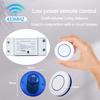 Tuya Smart WiFi Wall Switch RF433 Wireless Remote Control 1/2/3Gang Panel/Round Button Panel Switch Works with Alexa Google Home