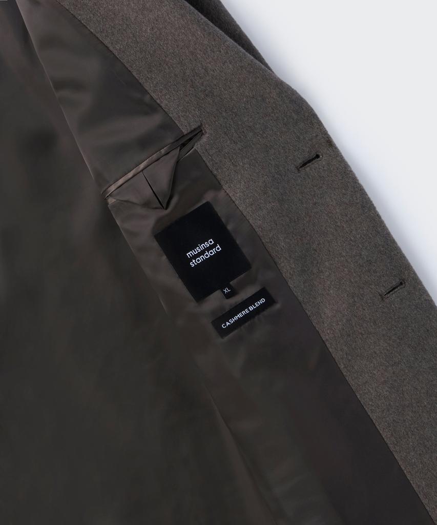 Musinsa Standard Cashmere Blend Oversized Single Coat [Taupe]